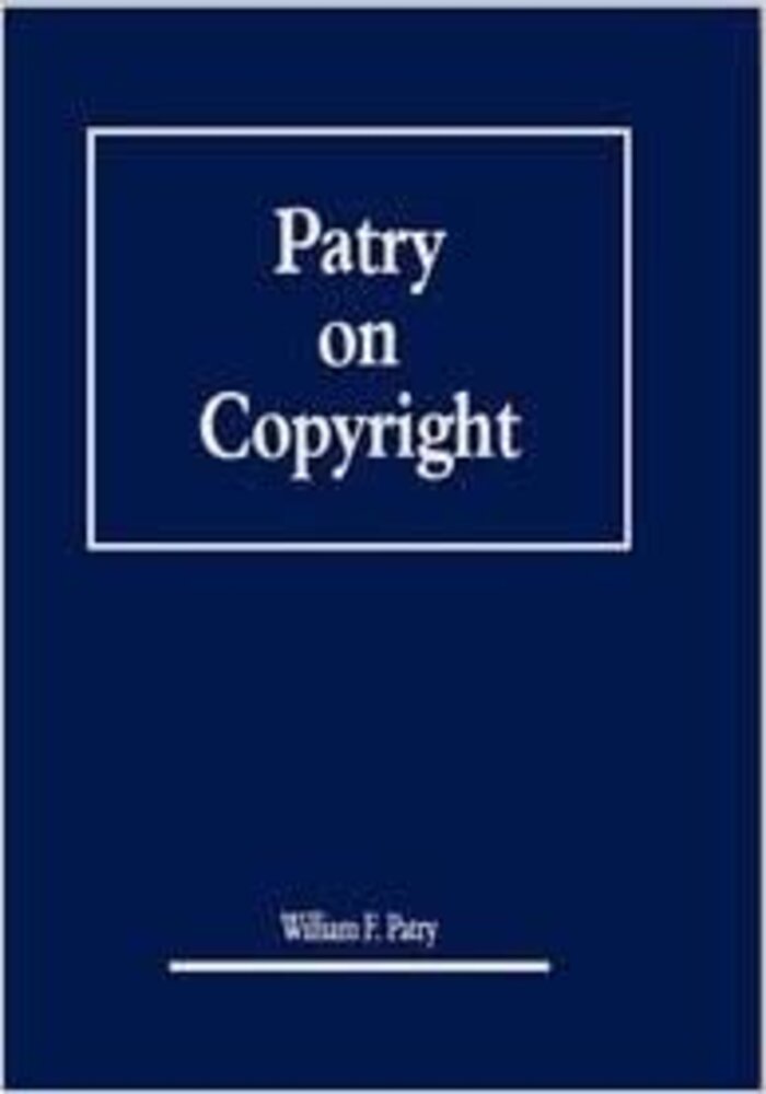 Patry on Copyright (Set of 8 Volumes)