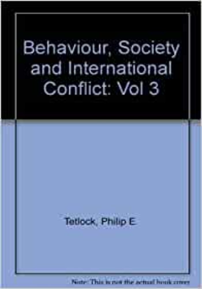 Behavior Society and International Conflict, (Volume 3)